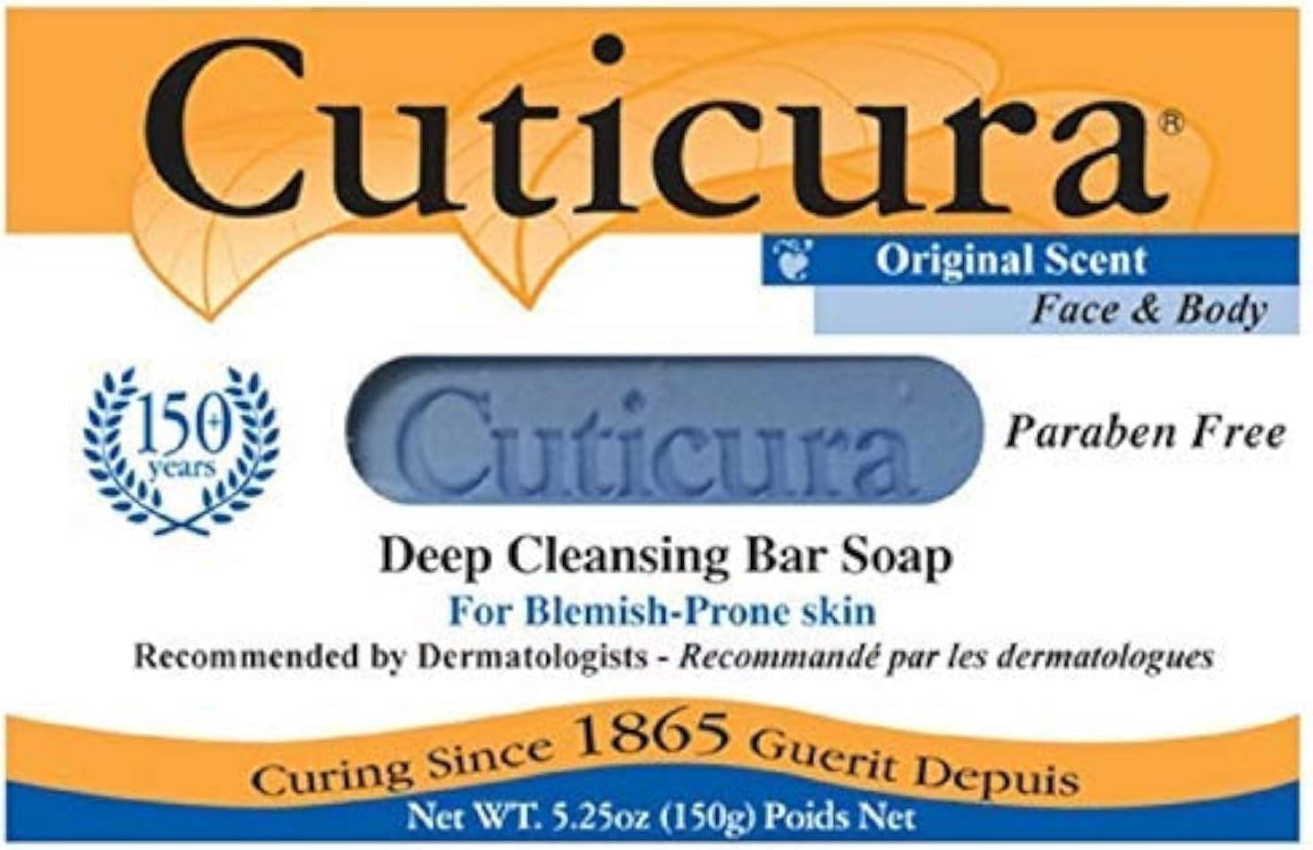 Cuticura Deep Cleansing Bar Soap Original 5.25 Ounce