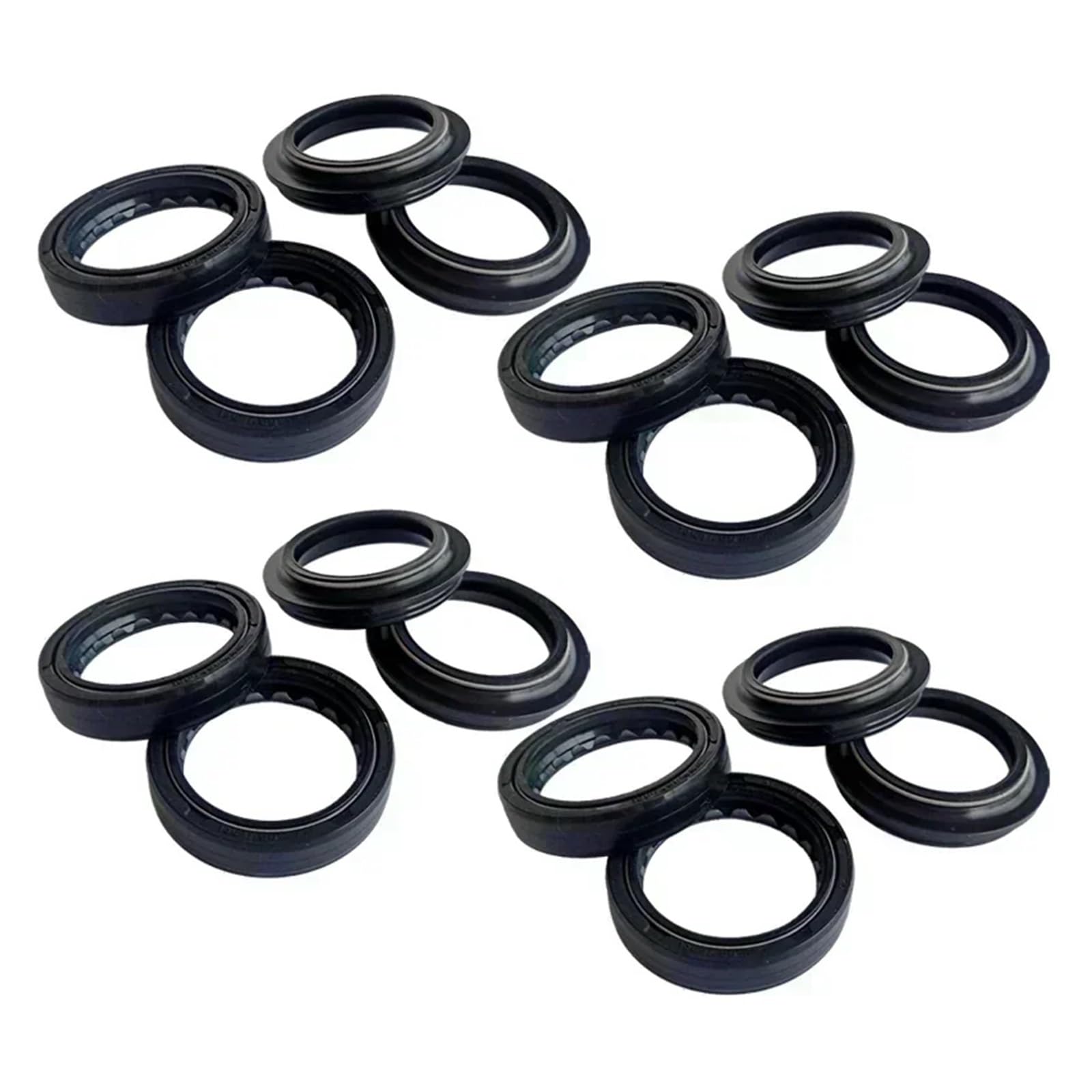 Retenes de sello de aceite for eje de amortiguador de horquilla delantera de 41 x 54 x 11 mm for FLHT 1450 FLHTI ELECTRA GLIDE STANDARD F/I(8pc Seal 8pc Cover)