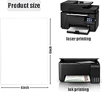 Vista 2 de Paquete de 50 Tarjetas de Cartulina Blanca de 4 x 6 Pulgadas, Papel Grueso de 92 lb, Tarjetas en Blanco para Hacer Tarjetas de Índice, Tarjetas