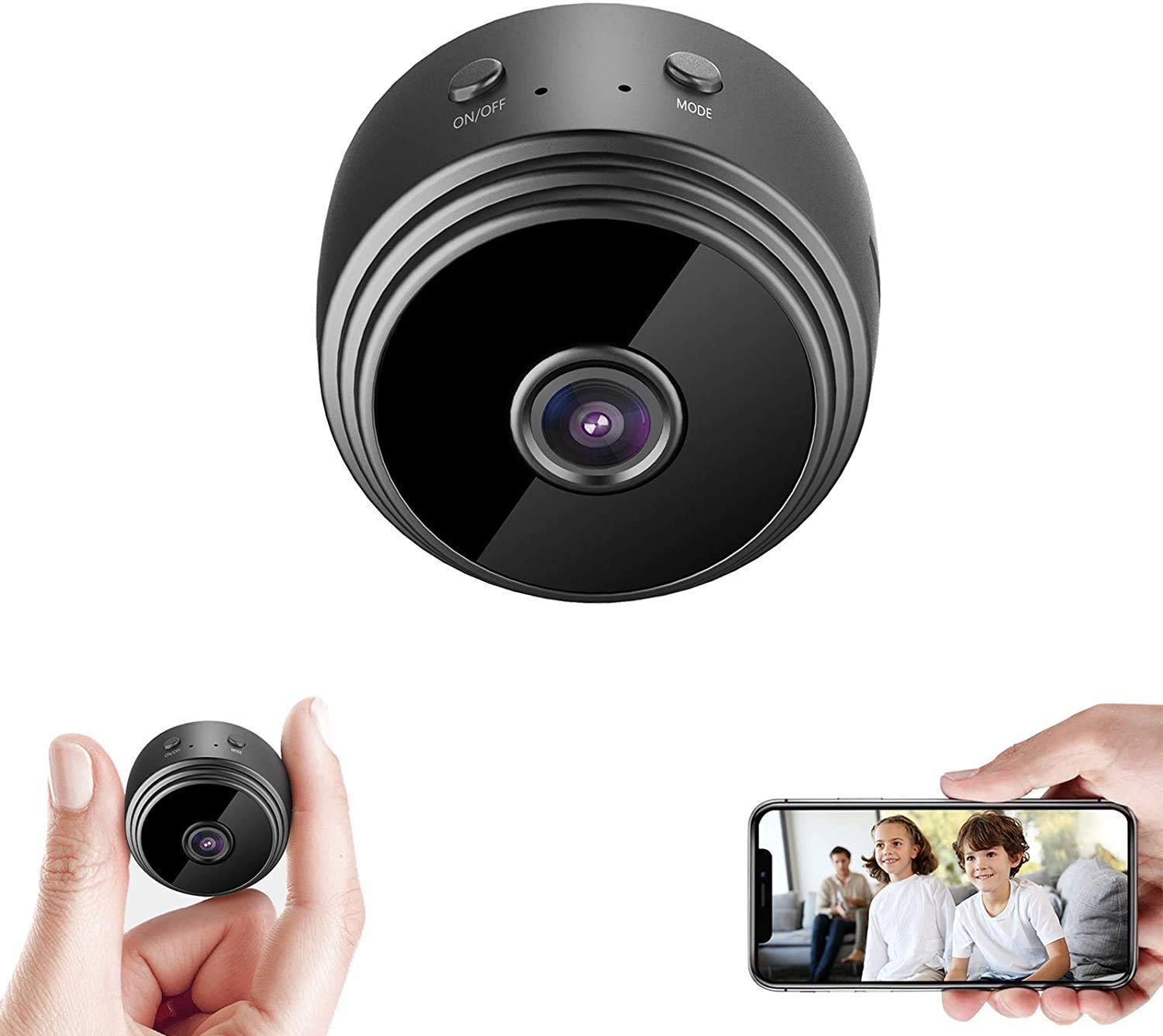 TECHNOVIEW Techoview WiFi Camera Audio Video Recording Low Ligh Vision Camera Small Size, Motion Detection - V380 Pro App-image-23