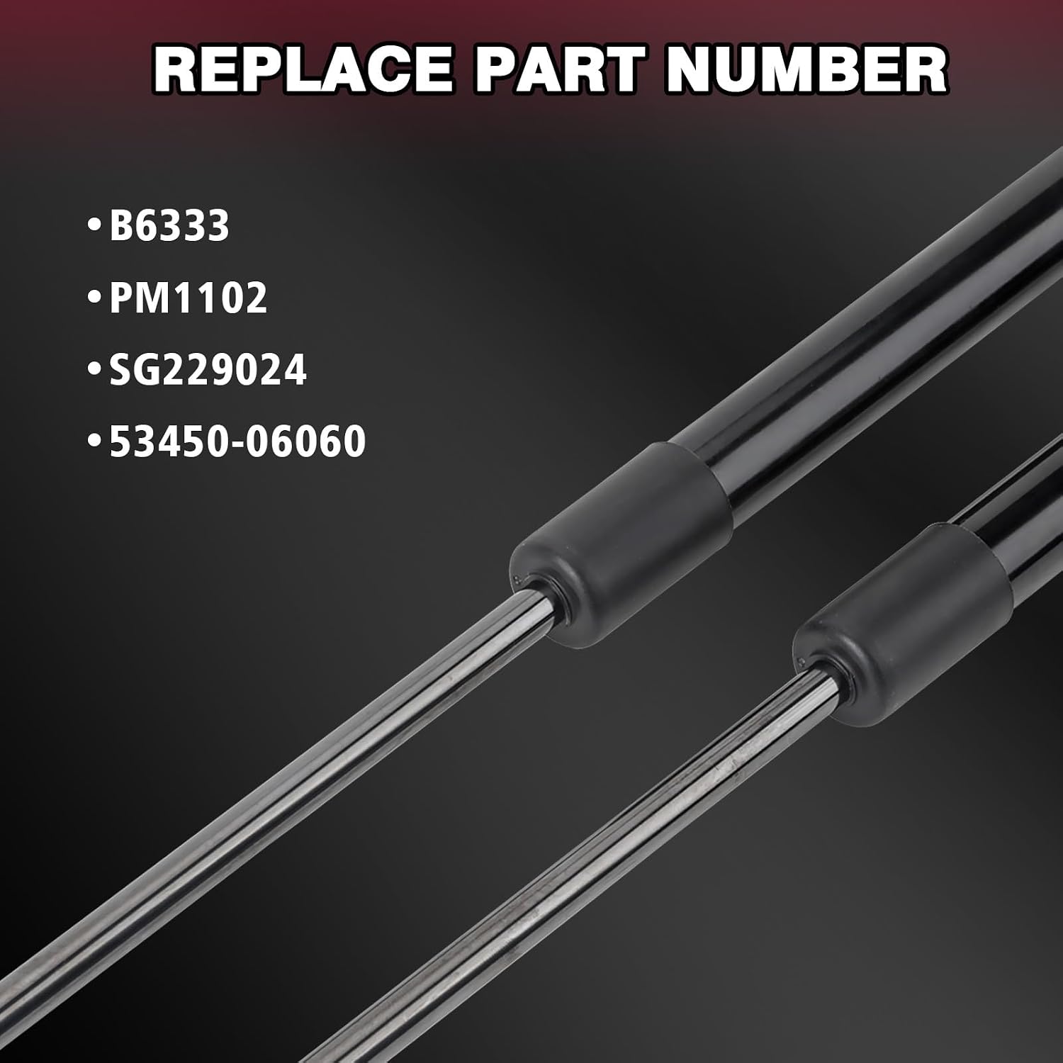 2 Pcs Front Hood Lift Supports Shocks Struts Compatible with Toyota Vehicle 2007-2011 Camry, Replace#SG229024 PM1102 5344006050