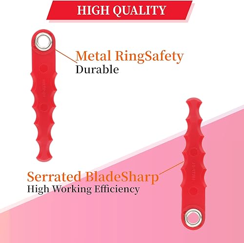 Miniatura 7 de Eyoloty Paquete de 32 cuchillas de repuesto dentadas CMZST0803 CMZST080 compatibles con Craftsman CMCST910, CMCST910M, cabezal de policarbonato para