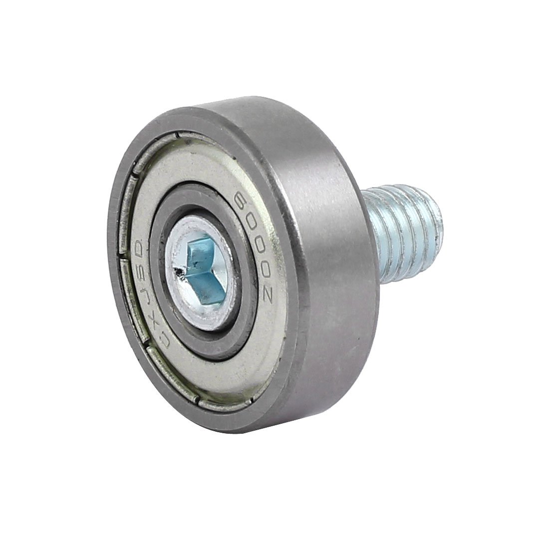 Aexit M8 x Material handling 12mm Screw Thread F Type Idler Bearing Pulley 14mm x 26mm x 8mm Model:28as139qo639