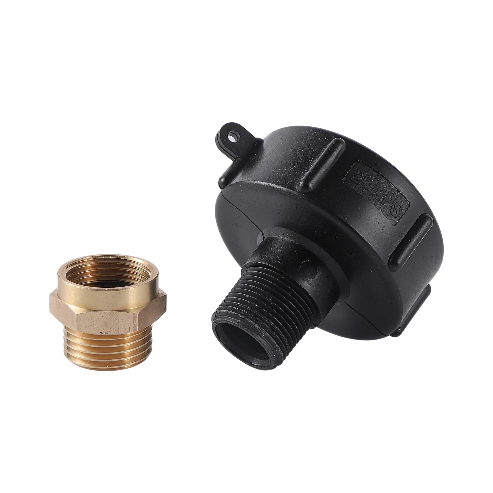 Adaptateur réservoir IBC 2" NPS vers 3/4" GHT filetage fin connecteur laiton cuve