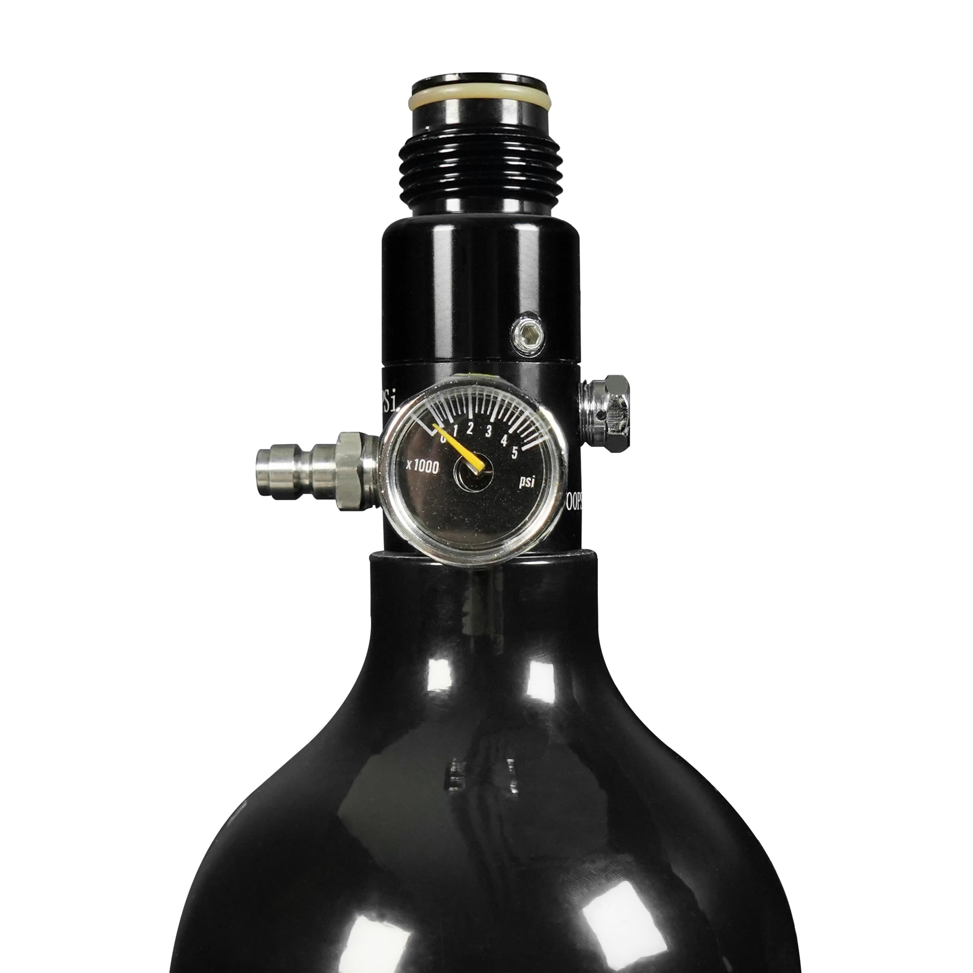 TUXING Réservoir de paintball PCP 4500 psi 0,75 L 48Ci avec régulateur de paintball, jauge de pression de sortie : 2200 psi-5/8-18UNF