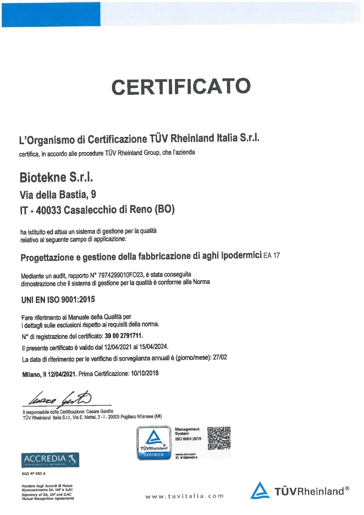 Biotekne - Luer-Mesotherapie-Nadel 31G 0,26x4 mm, Meso-relle Hypodermische Einmalgeräte, scharf, Packung mit 100 Stück, hellblau, 23674