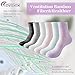 Revosoxs Diabetic Socks for Women Men,5 Pairs Non Binding Diabetic Ankle Socks,Wide Stretchy Loose Seamless Socks(Black-Large)