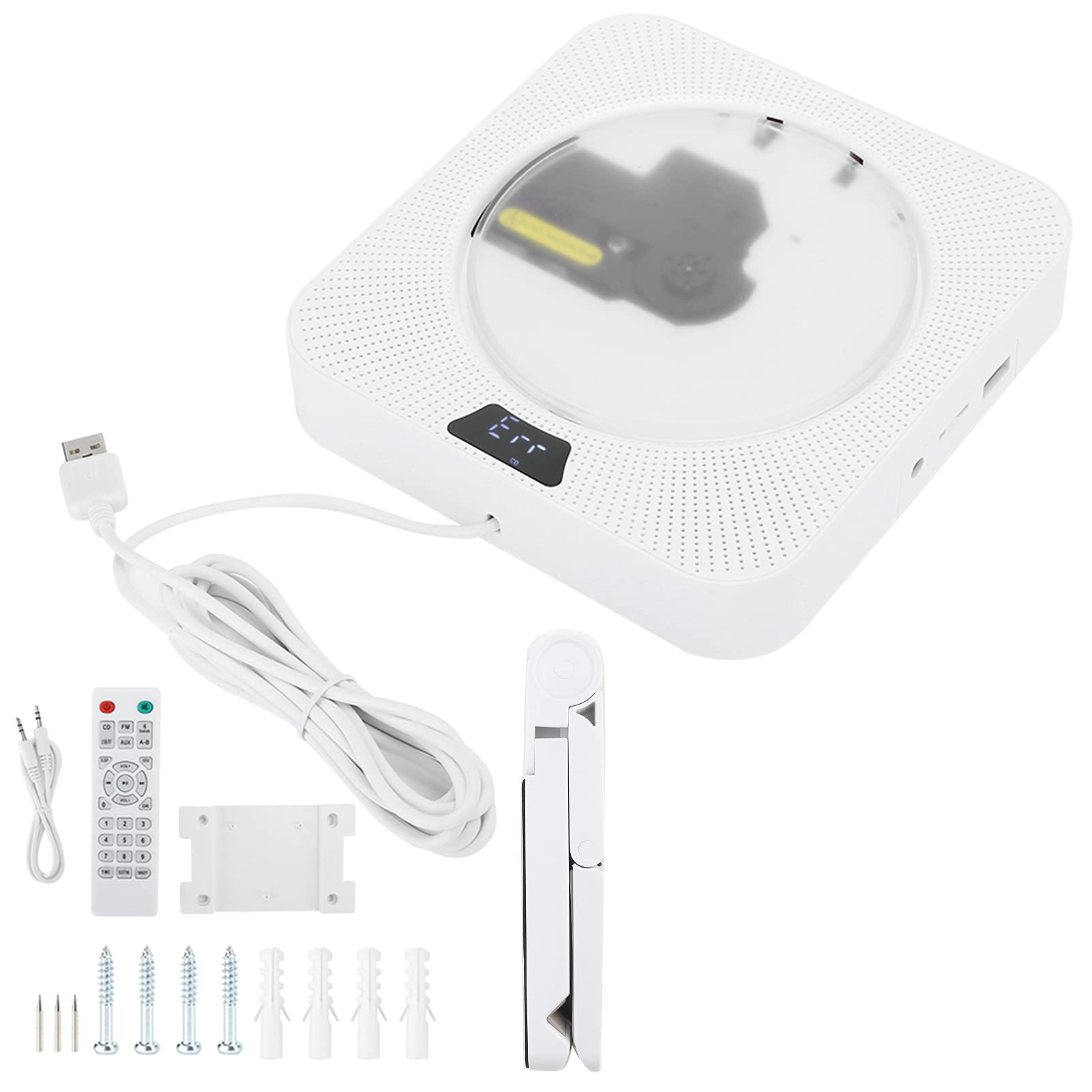 CHENGGONG Lettore CD portatile, supporto da parete 110 ~ 220 V Q200 lettore CD fetale, educazione Leggi gli anziani per i genitori dei bambini (European Regulations)