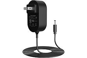 15W Power Adapter for Echo Dot (3rd/4th/5th Gen) - Certified Black Replacement Charger