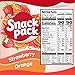 Snack Pack Strawberry and Orange Flavored Juicy Gels, 4 Count Snack Cups