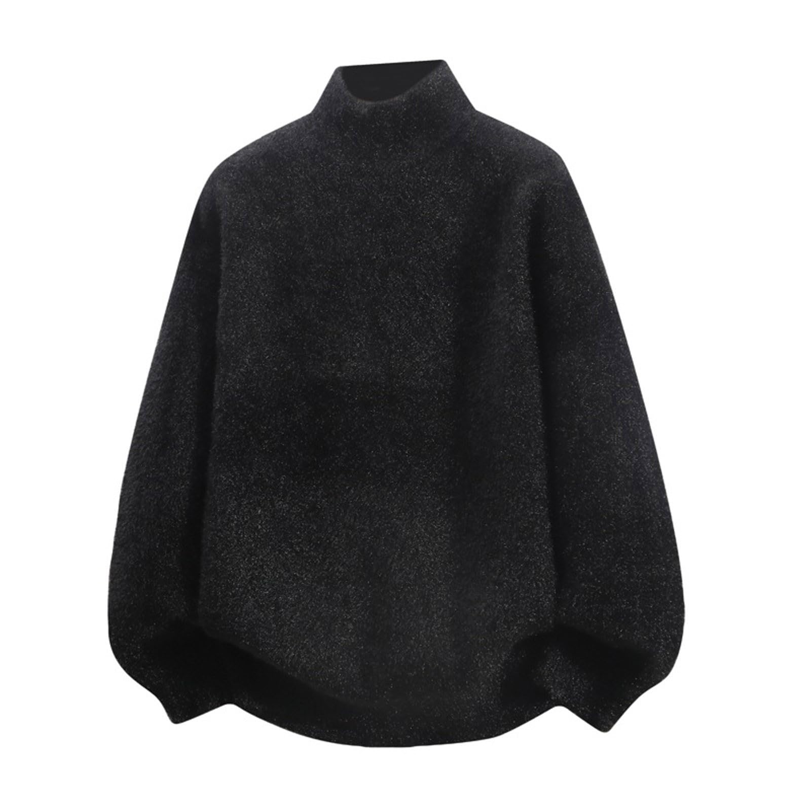 Jersey de cuello alto para hombre, cálido, cuello de tortuga, jersey de manga larga, suéter suave, otoño e invierno, suéter de trabajo