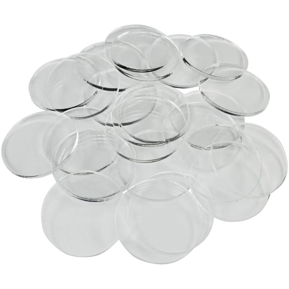 LITKO 3mm Clear Miniature Bases, Circular 40mm (25)
