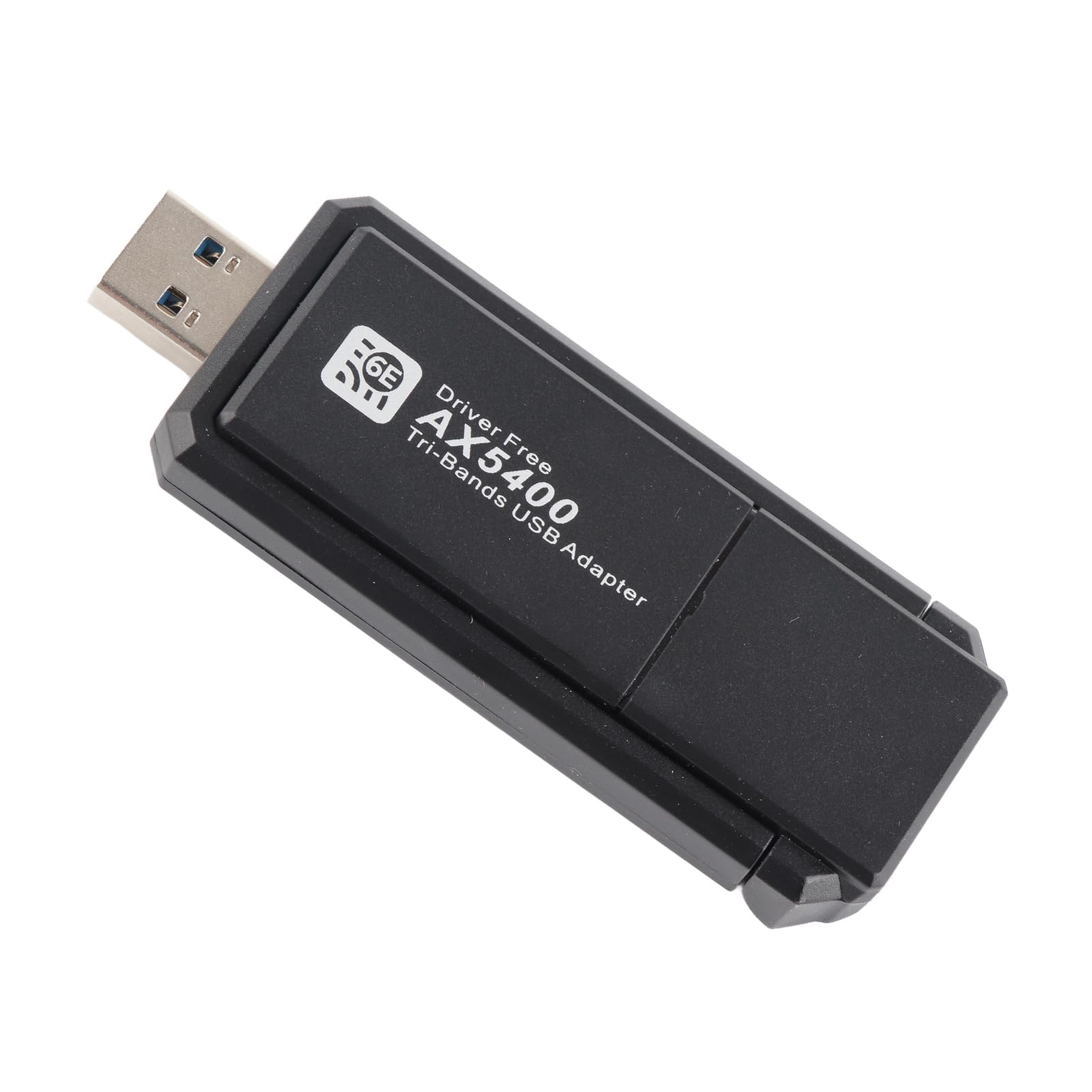 Eacam Adattatore di Rete WiFi 6E, Scheda di Rete USB 5400Mbps con Tripla Banda 2.4G 5G 6G per 10 11, Adattatore di Rete Wireless