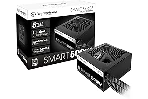 Thermaltake Smart 500W Bronze Certified PSU:Reliable ATX Power Supply