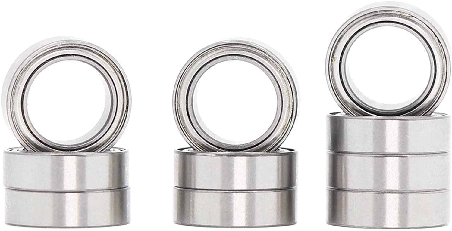 Lot de 10 roulements à Billes en Acier Inoxydable blindés SMR128ZZ 8 x 12 3,5 mm SMR128Z SMR128 Z ZZ