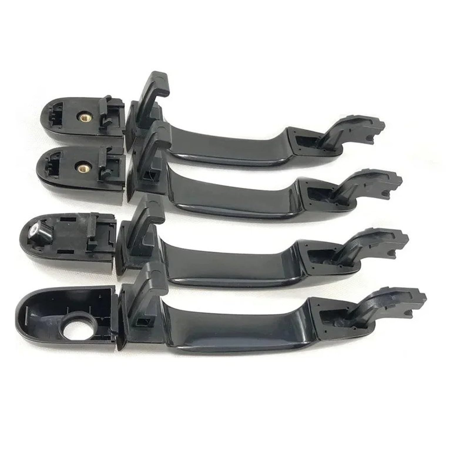 Pacsci 4Pcs Set Car Outer Door Handle For Kia For Sportage 2005-2010 82662-1F000 82651-1F000 Car Exterior Outside Door Handle Front Rear Left Right(4Pcs Set)