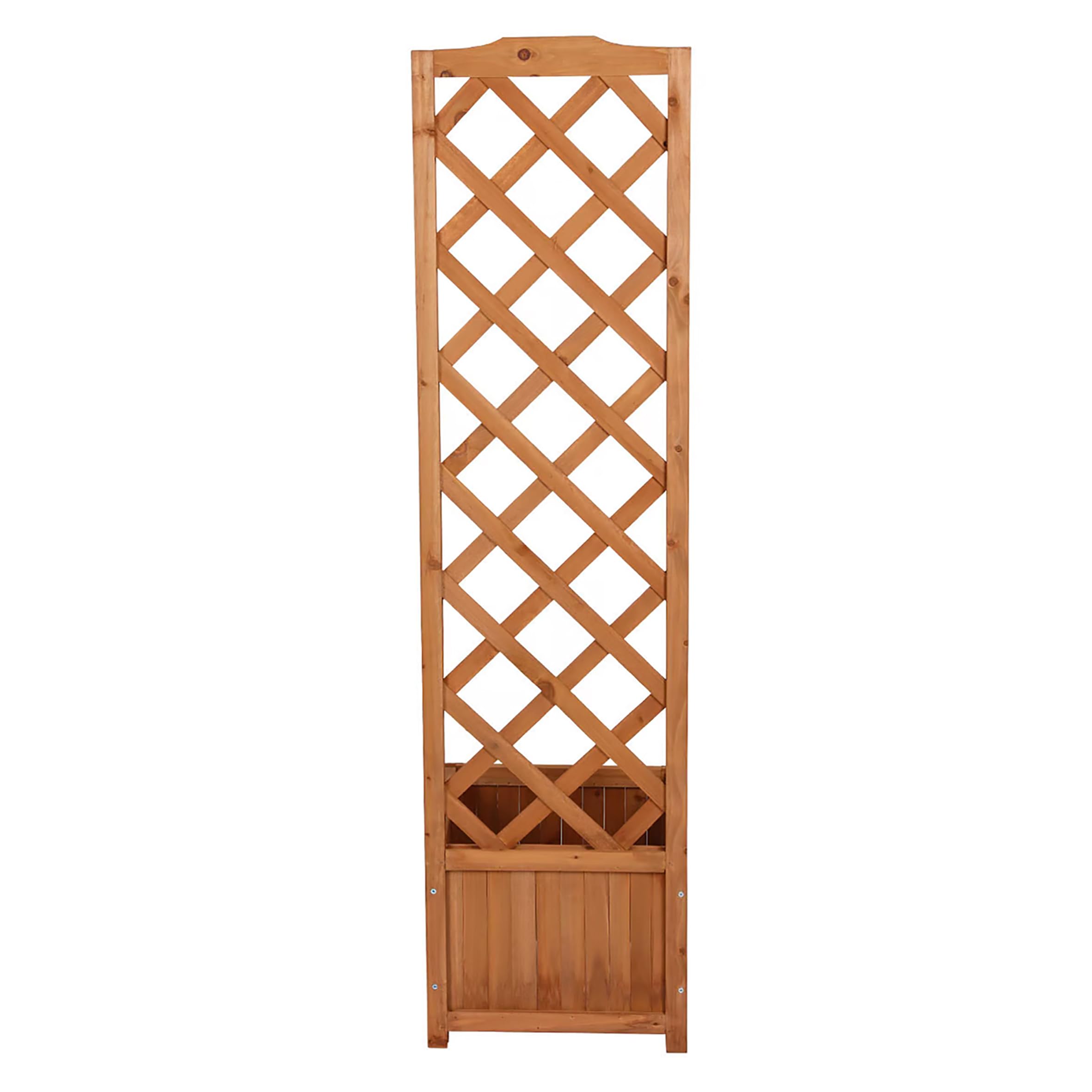Spetebo Holz Pflanzkübel mit Spalier - 135 x 40 cm - Blumenkasten mit Rankhilfe - Garten Deko Pflanzkasten Blumenkübel Blumentopf mit Gartenspalier Rankgitter für Kletterpflanzen Rankgewächs