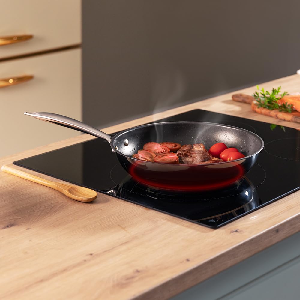 Cecotec Piastra a induzione 3 fuochi Bolero Squad I 3200. Potenica Max 7200 W con 9 Livelli di Potenza, Booster Function, Invisible Touch Slider Control, Blocco per Bambini