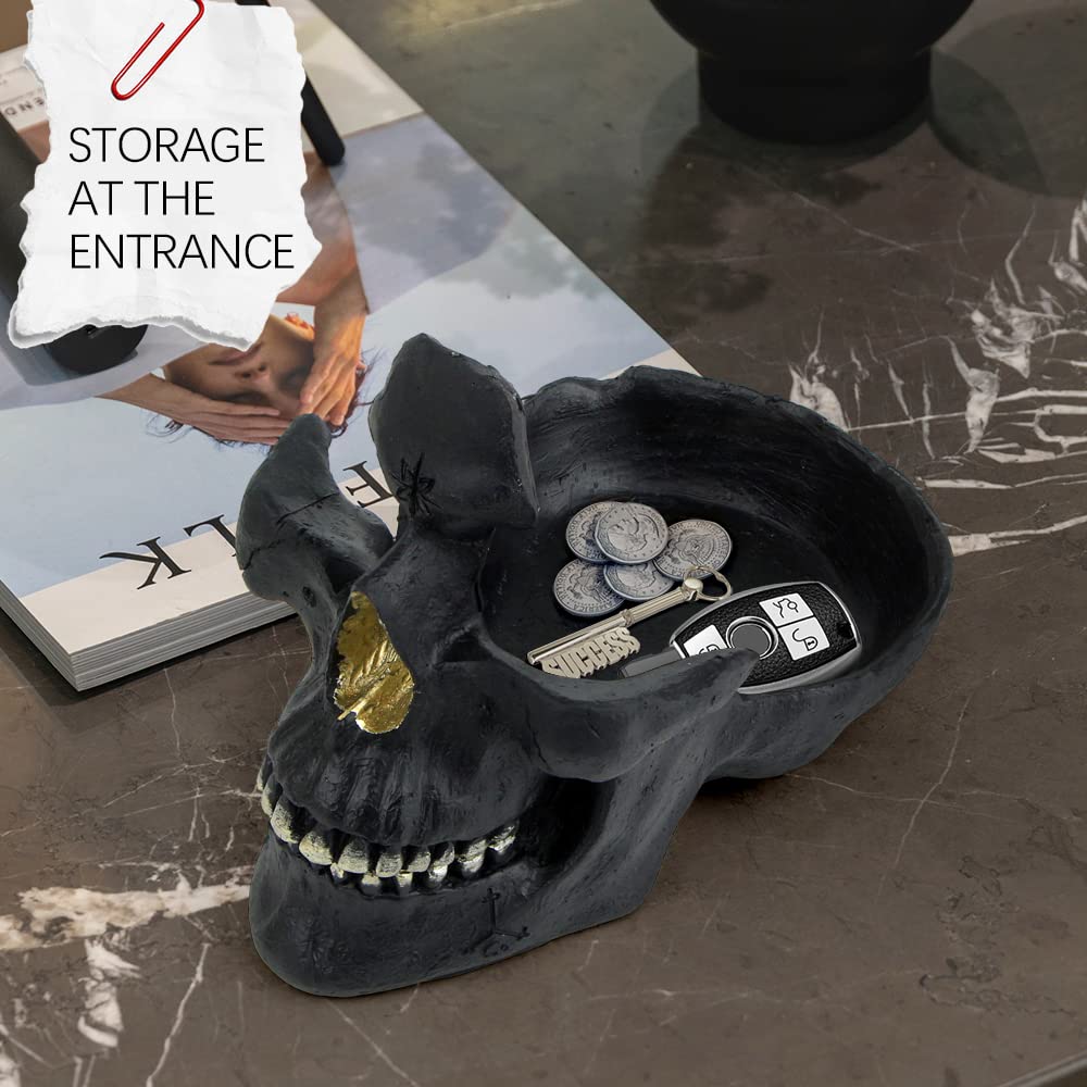 Skelett Brillenständer Silber - Totenkopf Halter Für Brillen & Schlüssel