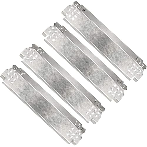 Uniflasy Grill Heat Plates Replacement Parts for Nexgrill 720-0830H, Stainless Steel Heat Tents, Burner Cover, Flame Tamer, Heat Shield for Home Depot Nexgrill 4 Burner 720-0830H, 14.6 Inch