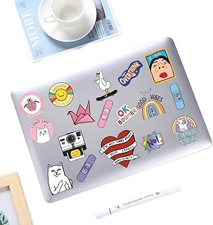 ملصقات رائعة لتزيين اللاب توب وشنطة السفر ودفتر القصاصات والموبايل ولوح التزلج وشنط الأمتعة