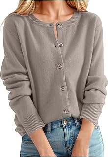2025 - Chaqueta de punto para mujer suéter clásico cuello redondo cuello botón punto frente abierto gatos suéter mujer bolsa
