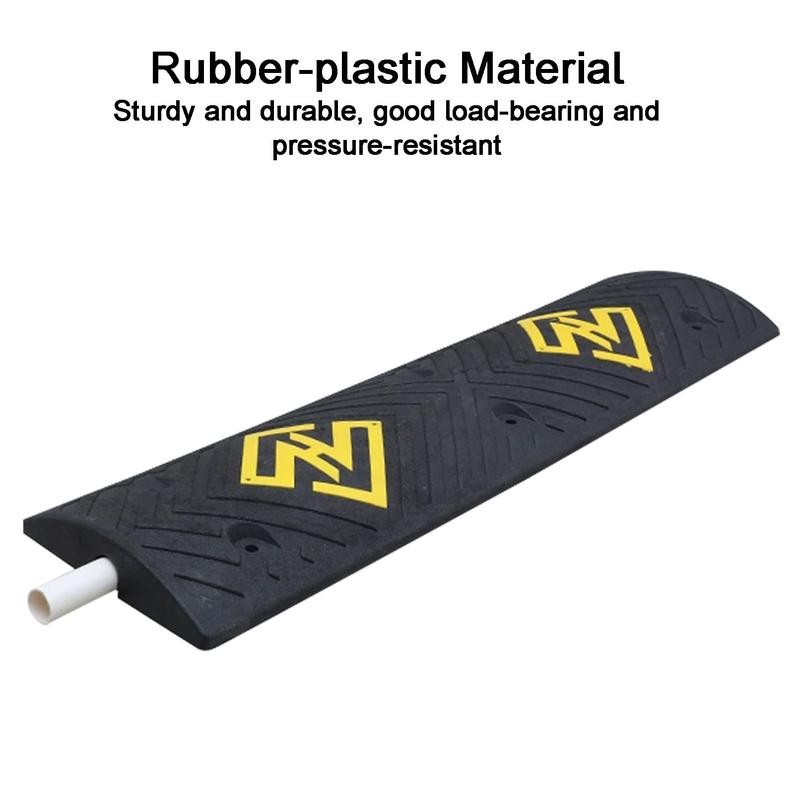 Pasacables Suelo de Cables Duradera, Rampa Protectora de Cables, Capacidad de Carga de 30 Toneladas, Superficie Antideslizante, para Áreas de Alto Tráfico Peatonal