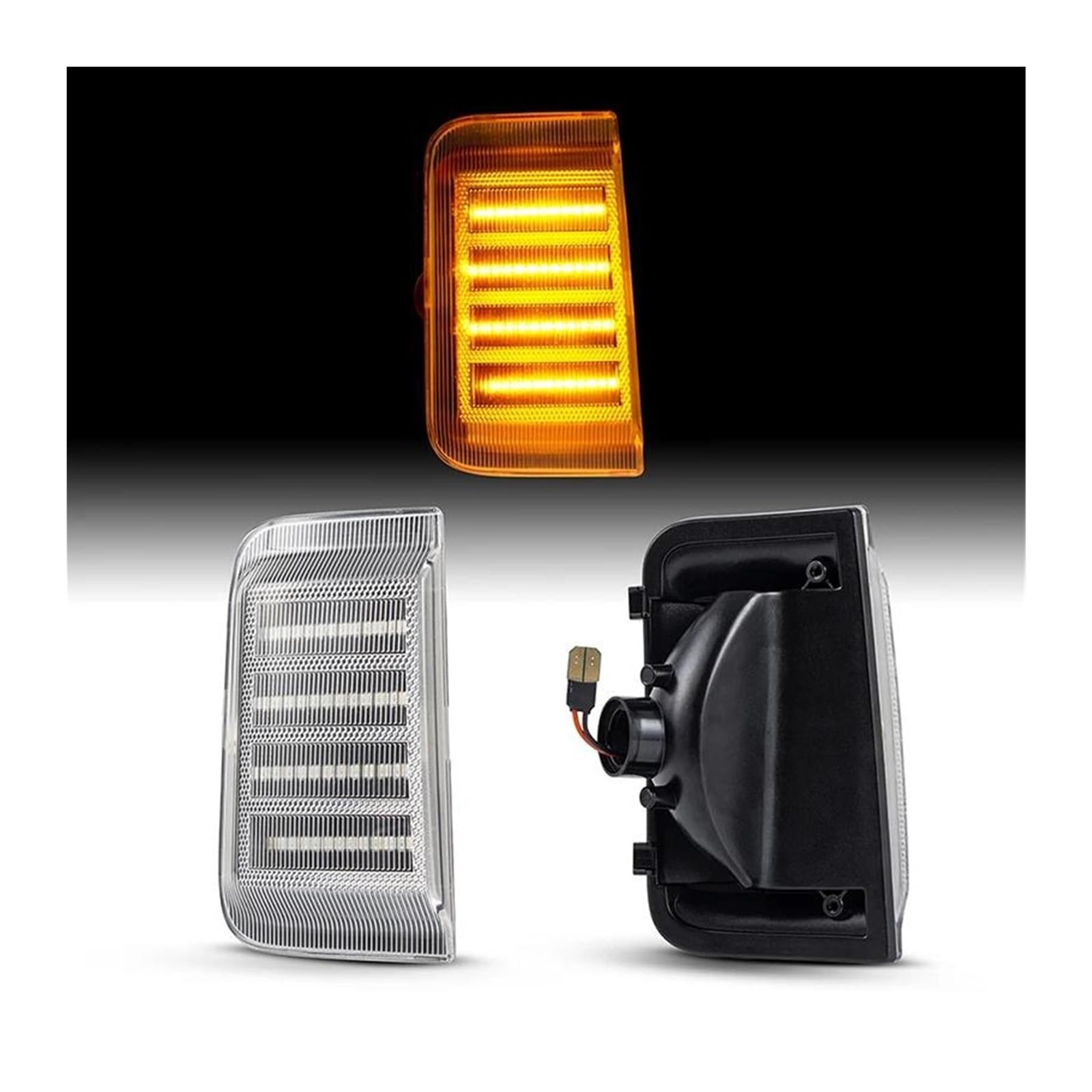 Indicatore Direzione Dinamico A LED Specchietto Laterale Sequenziale Per Fiat Per Ducato 2006-2023 Indicatore Direzione Specchietto Laterale(Argento)
