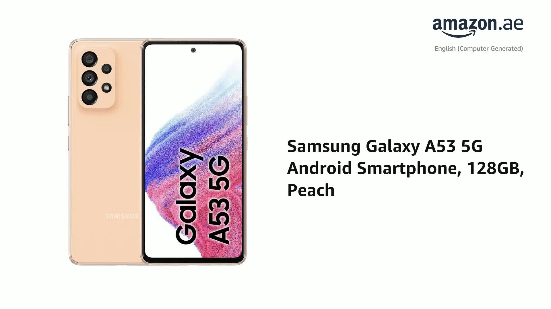 SAMSUNG Galaxy A53 5G Mobile Phone SIM Free Android Smartphone 128