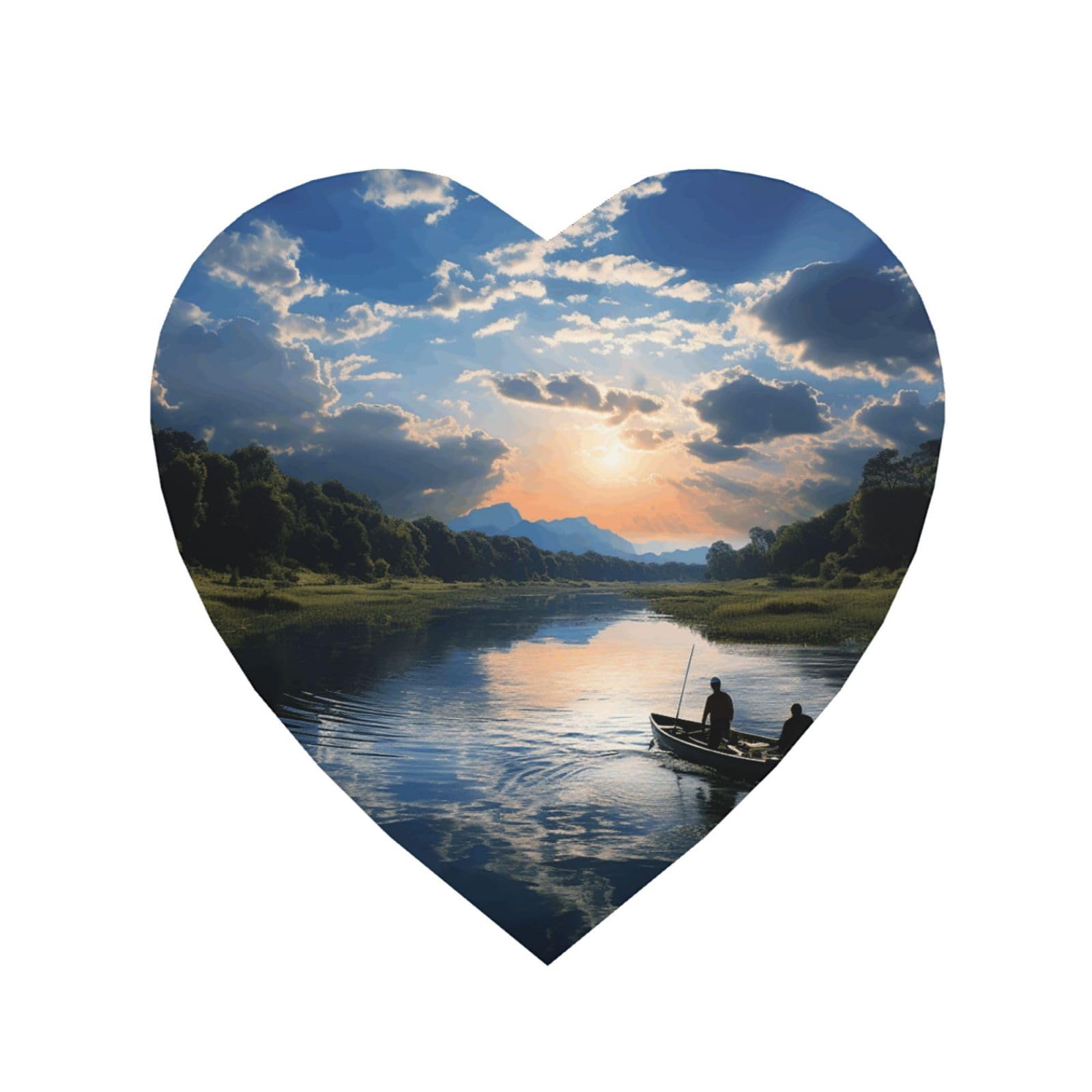 Fishing Scenic Fridge Magnets Cute Strong Refrigerator Magnets Fun Magnet for Locker Office Whiteboard Decor, Door Magnets Decorative Magnetic Stickers for Home Decor