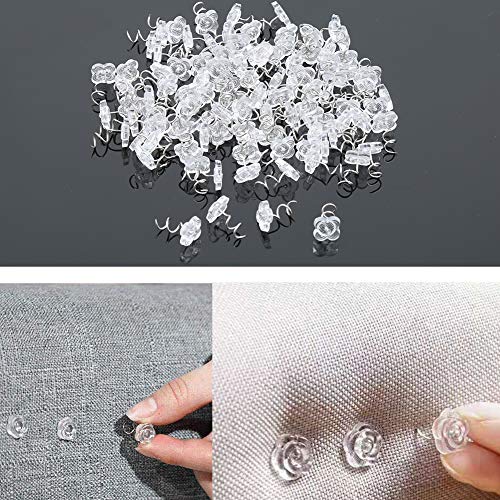 Image of Lunarm 200pcs Upholstery Tacks Clear Heads Twist Pins 0.59 inches | 2 Styles Upholstery Tacks for Furniture, Bedskirt, Slipcovers, Seat Covers, Leather, Cloth and Other Fabric with Box