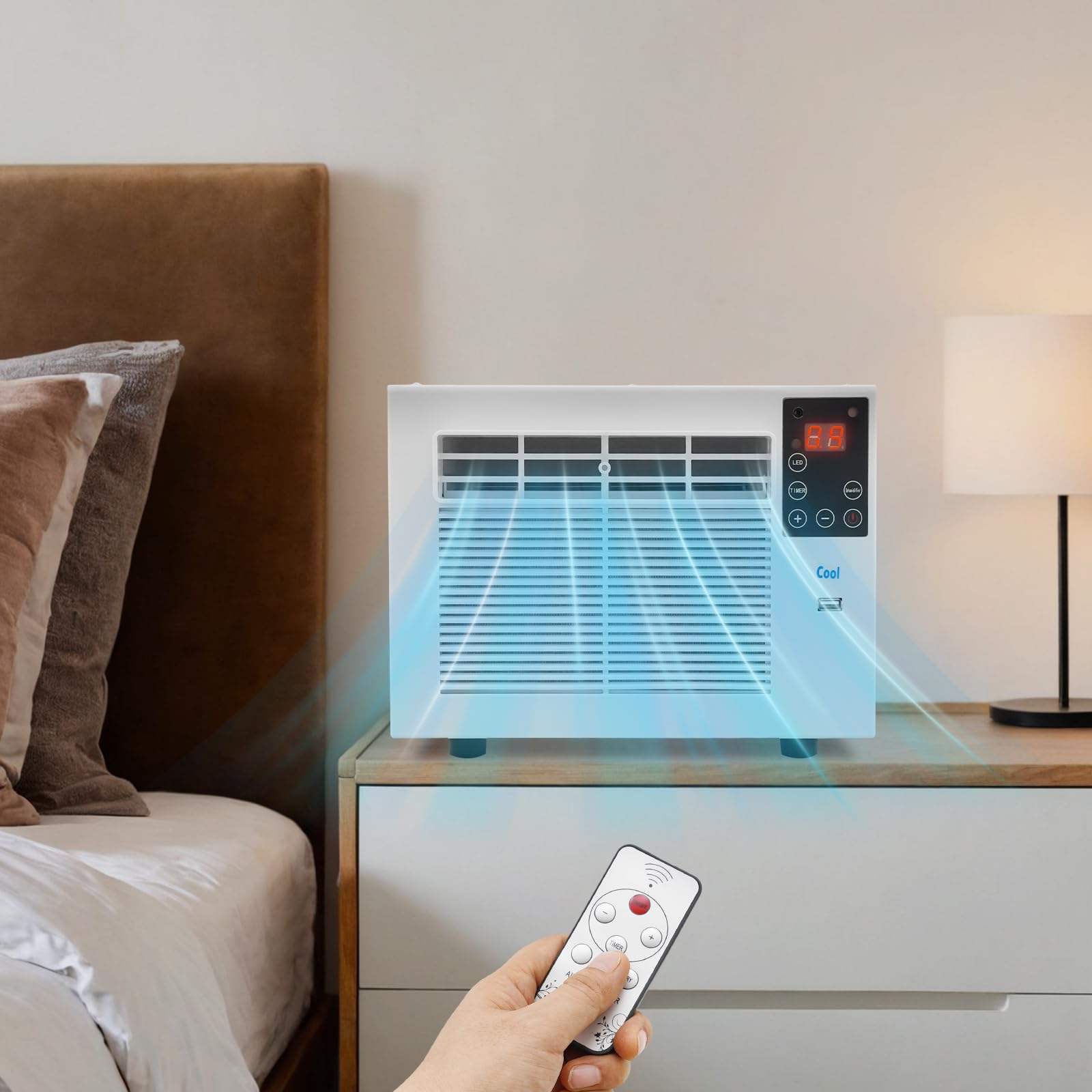 Mini Climatizzatore Portatile 280W - Condizionatore Con Deumidificazione - Foto 7