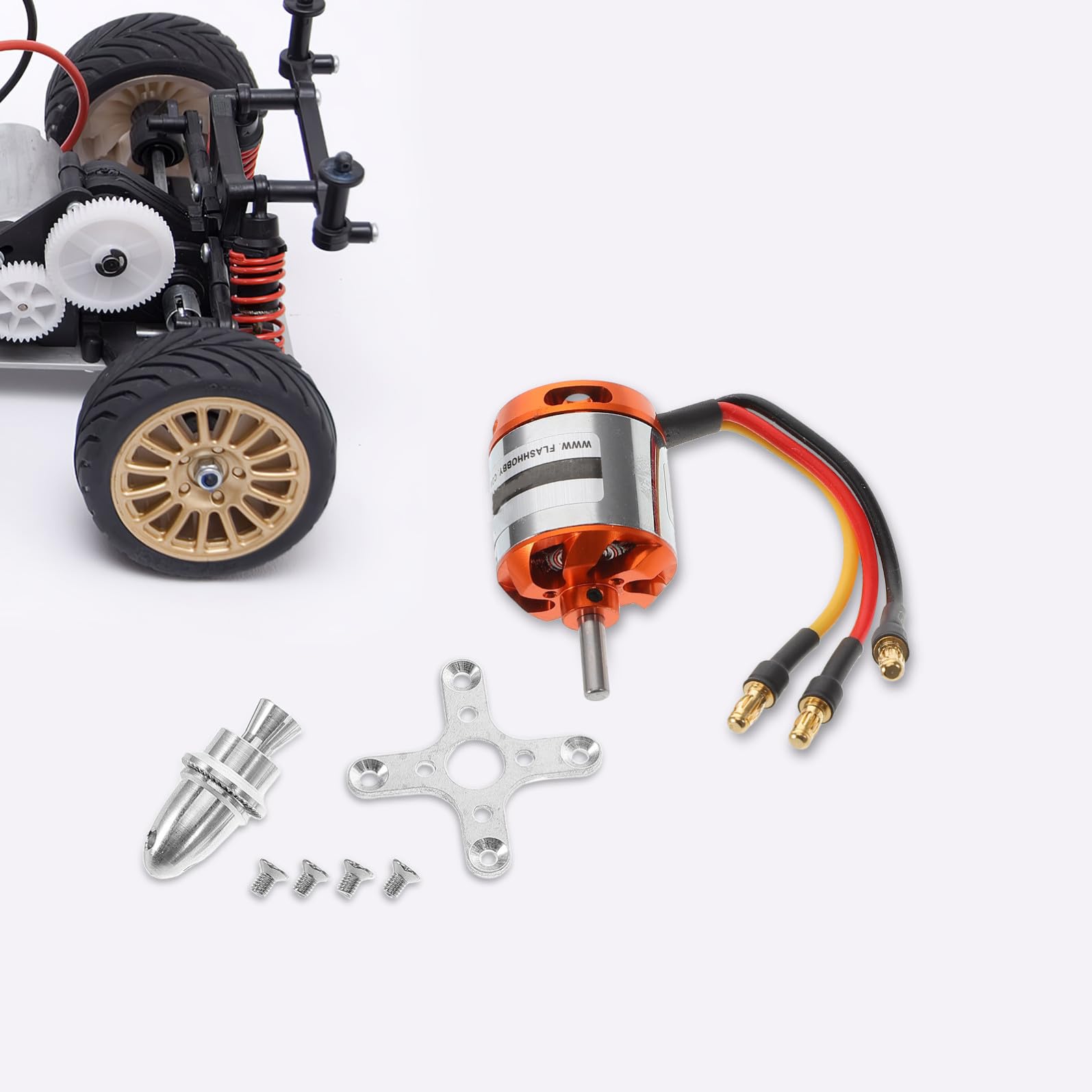 TOYANDONA Motor Eléctrico Sin Escobillas Precisión De Fabricación Adecuado para Aviones y Helicópteros RC