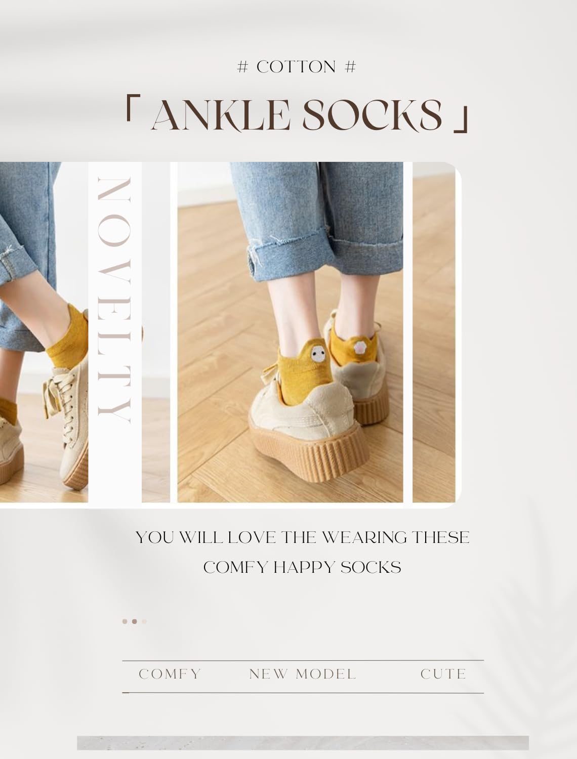 Sporzin Calzini Donna Calze Donna di Calzini Donn a Divertenti Calze Donn a Corti