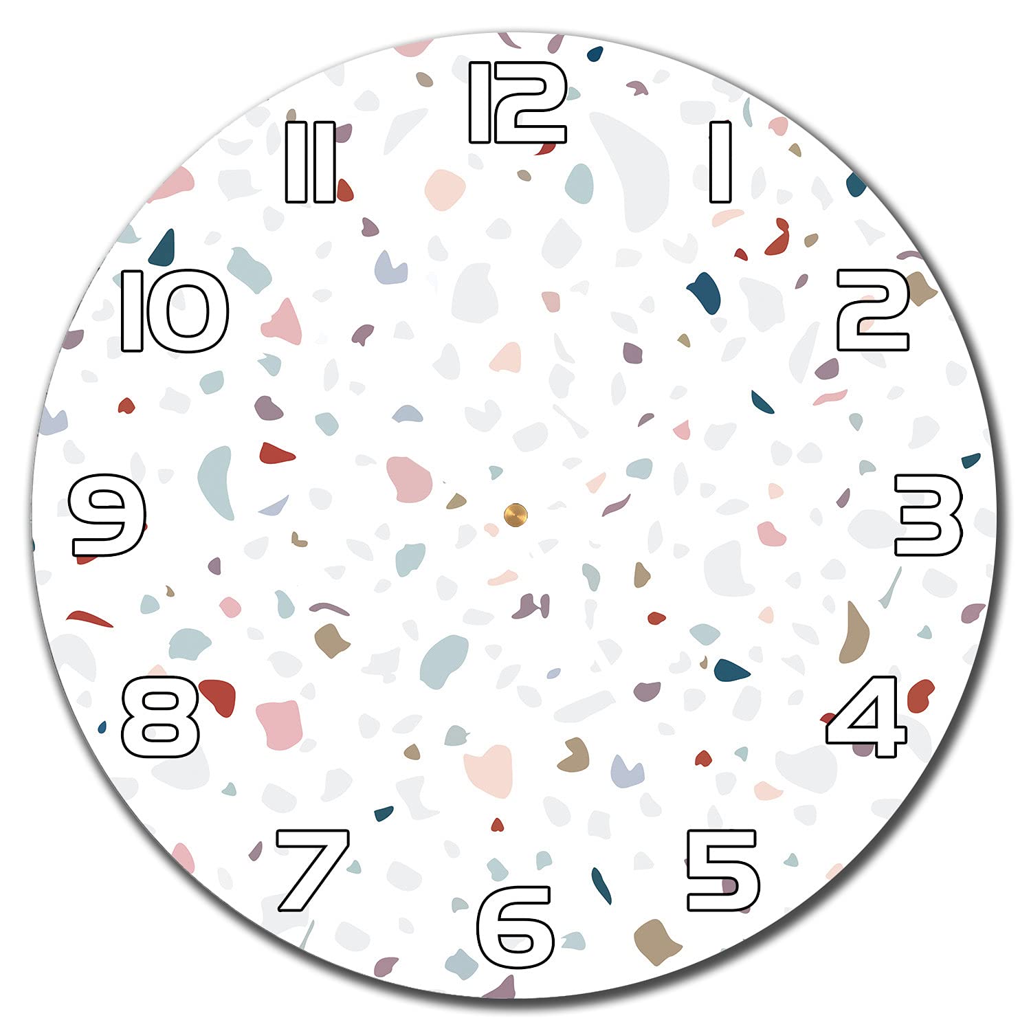 Horloge en verre silencieuse et durable Coloray 30 cm pour cuisine et salon
