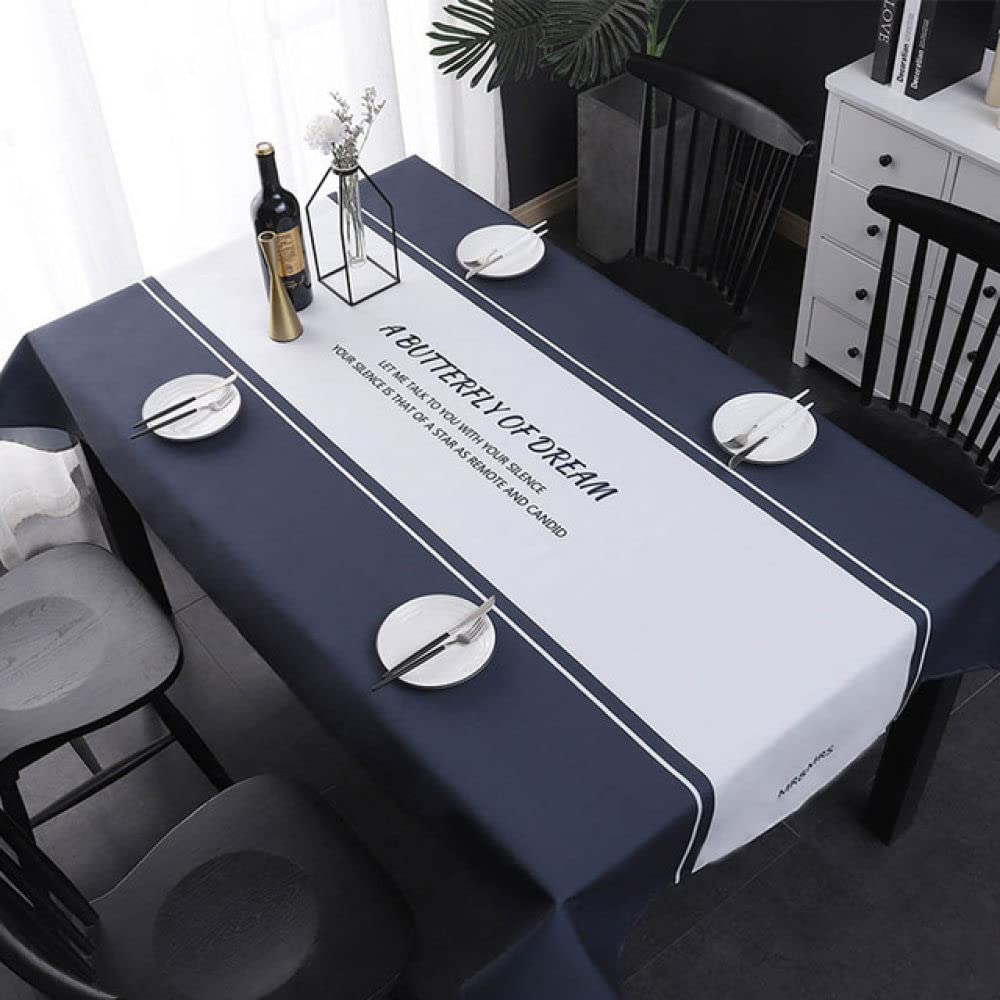Nappe étanche anti-tache de graisse nappe rectangulaire rayures 100x160cm Motif 5