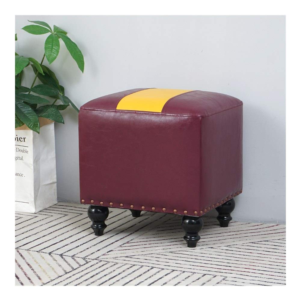 Pouf de salon marron nordique gzz, tabouret pour changer de chaussures et chaise de coiffure
