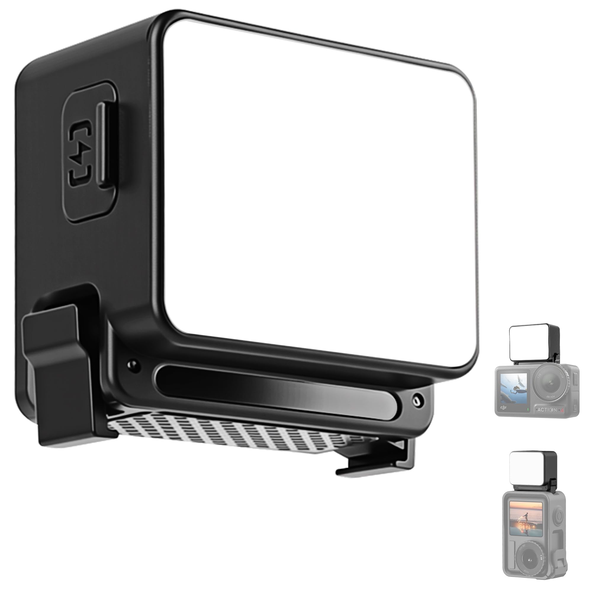 Photo 1 of LED Light for DJI Osmo Action 6/5 Pro/4 Camera Accessories, Magnetic Quick Release Fill Light, 3 Brightness Levels & CRI 95+, IPX5 Waterproof, for Vlogging, Cycling, Night Sports