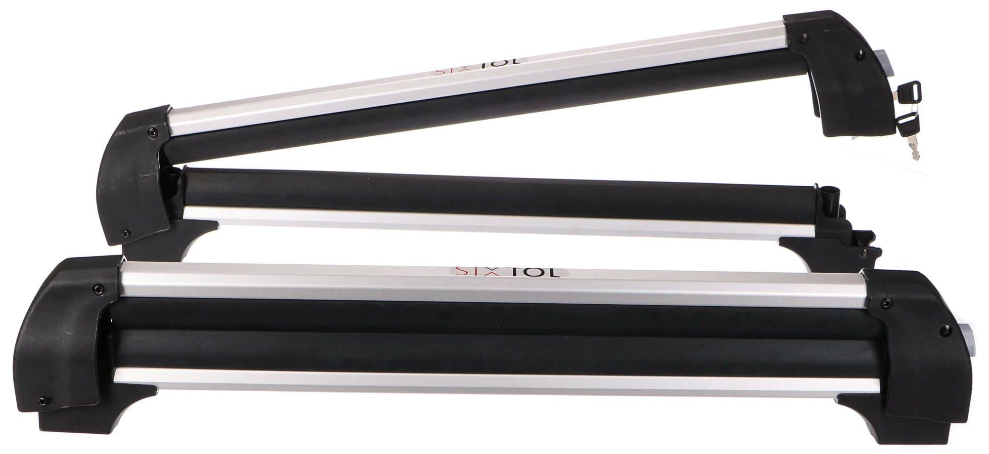 ROOF SKI Portatore da tetto leggero per sci, snowboard e wakeboard, supporto per biciclette Larghezza totale di 76 cm, portata di 35 kg