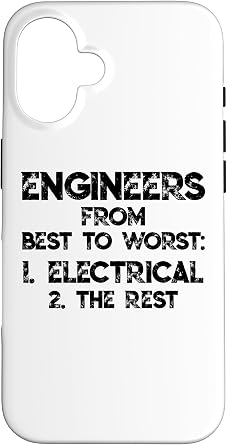 iPhone 16 Funny Engineers From Best To Worse Electrical Engineer Gag Case