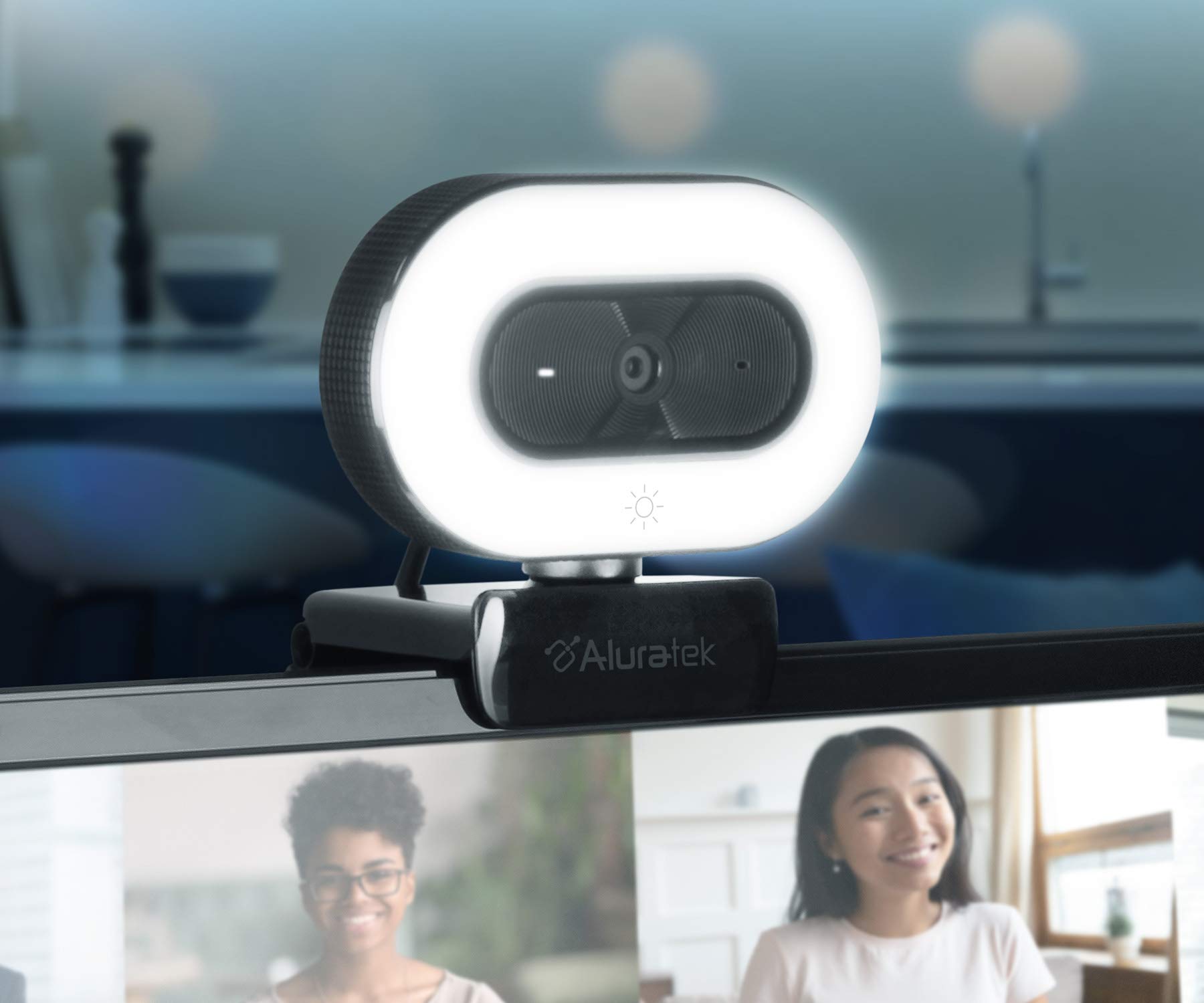 Amazon.co.jp: Aluratek 1080p HD ウェブカメラ リングライト付き 