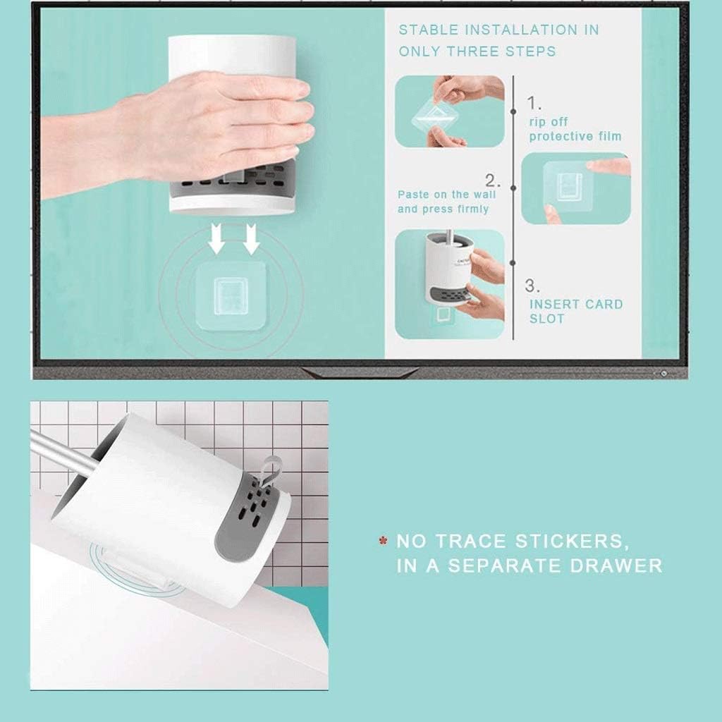 家庭用シリコントイレブラシホルダー付きホテルバスルームトイレ掃除ソフトブラシボウルセットクリーナーツールホワイト