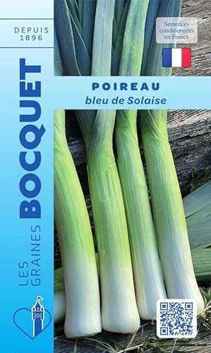 Sachet de graines de Poireau bleu de Solaise - 4 g - légume bulbe - LES GRAINES BOCQUET