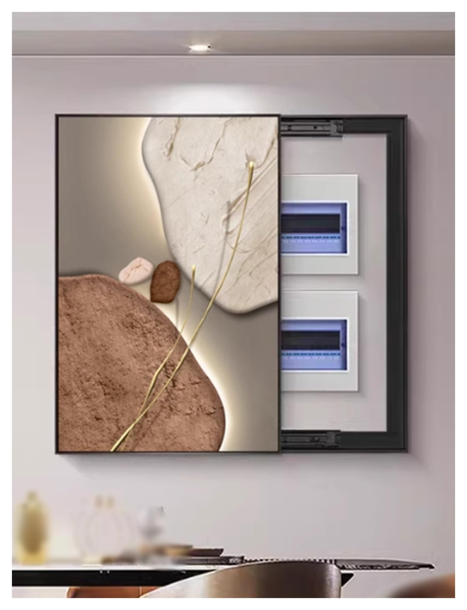 Cadre de panneau électrique 70x90cm en alliage d'aluminium