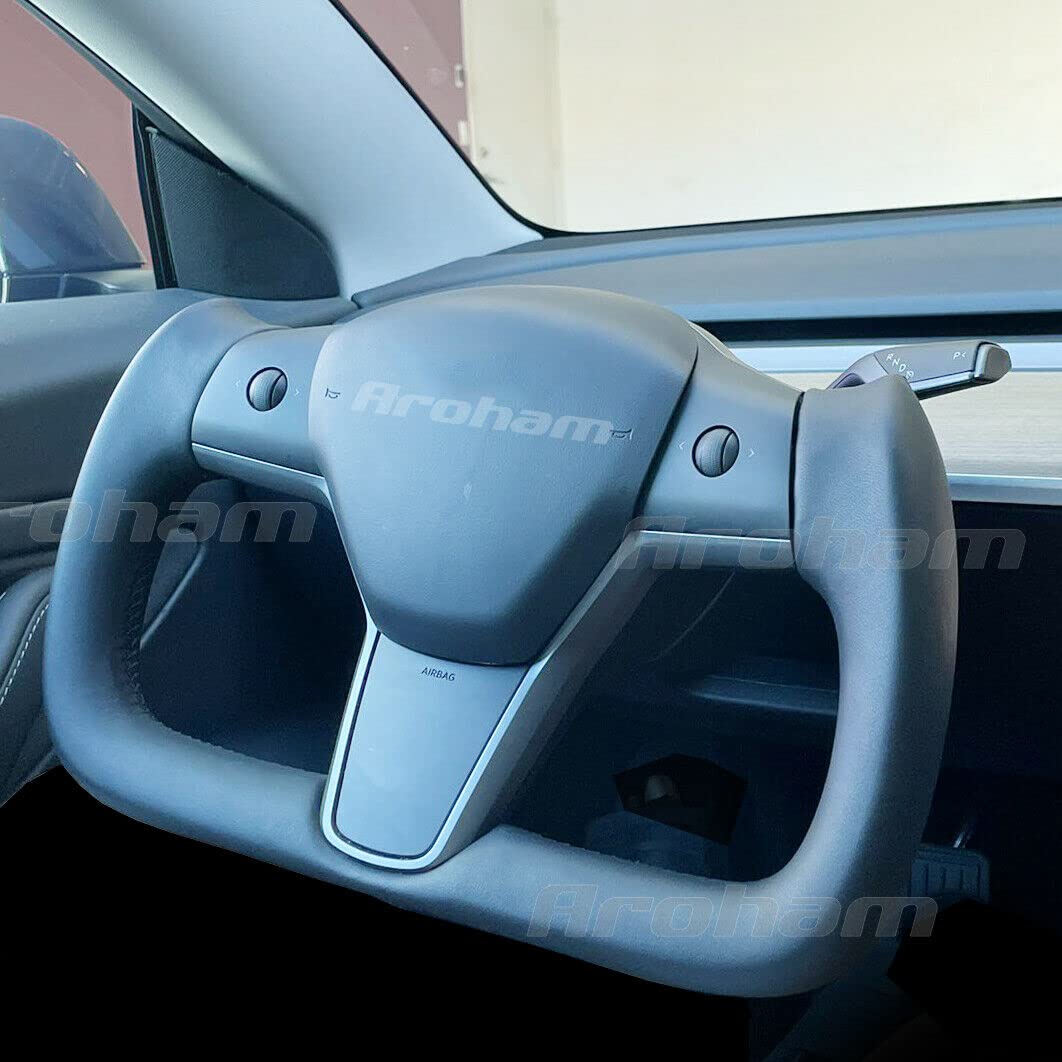 Buy Yoke Steering Wheel For Tesla Model Y Model 3 20172022No Heating from Aroham Online at