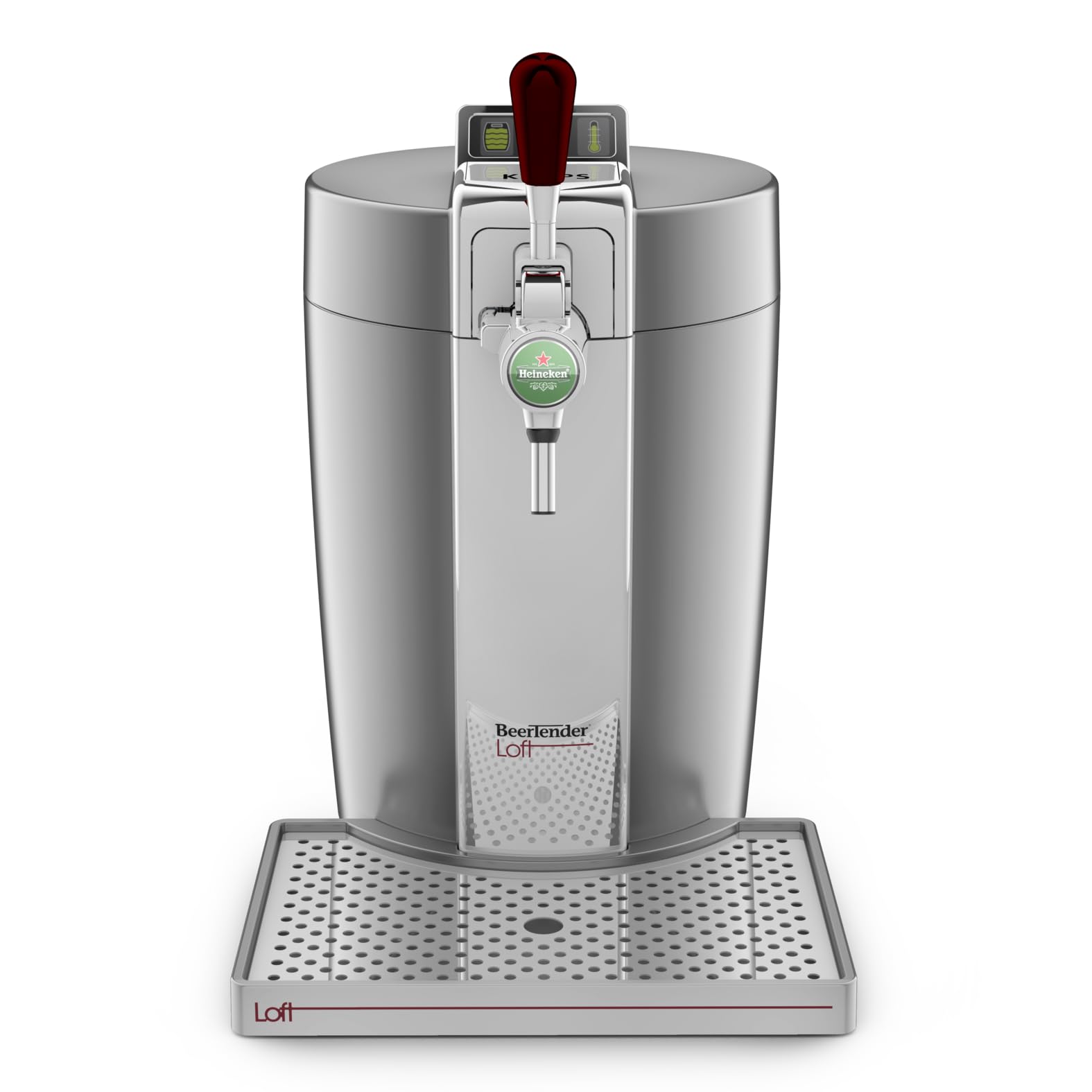 Krups Beertender Machine bière pression Loft Edition Silver VB700E00, Fûts de 5 L, Témoin lumineux