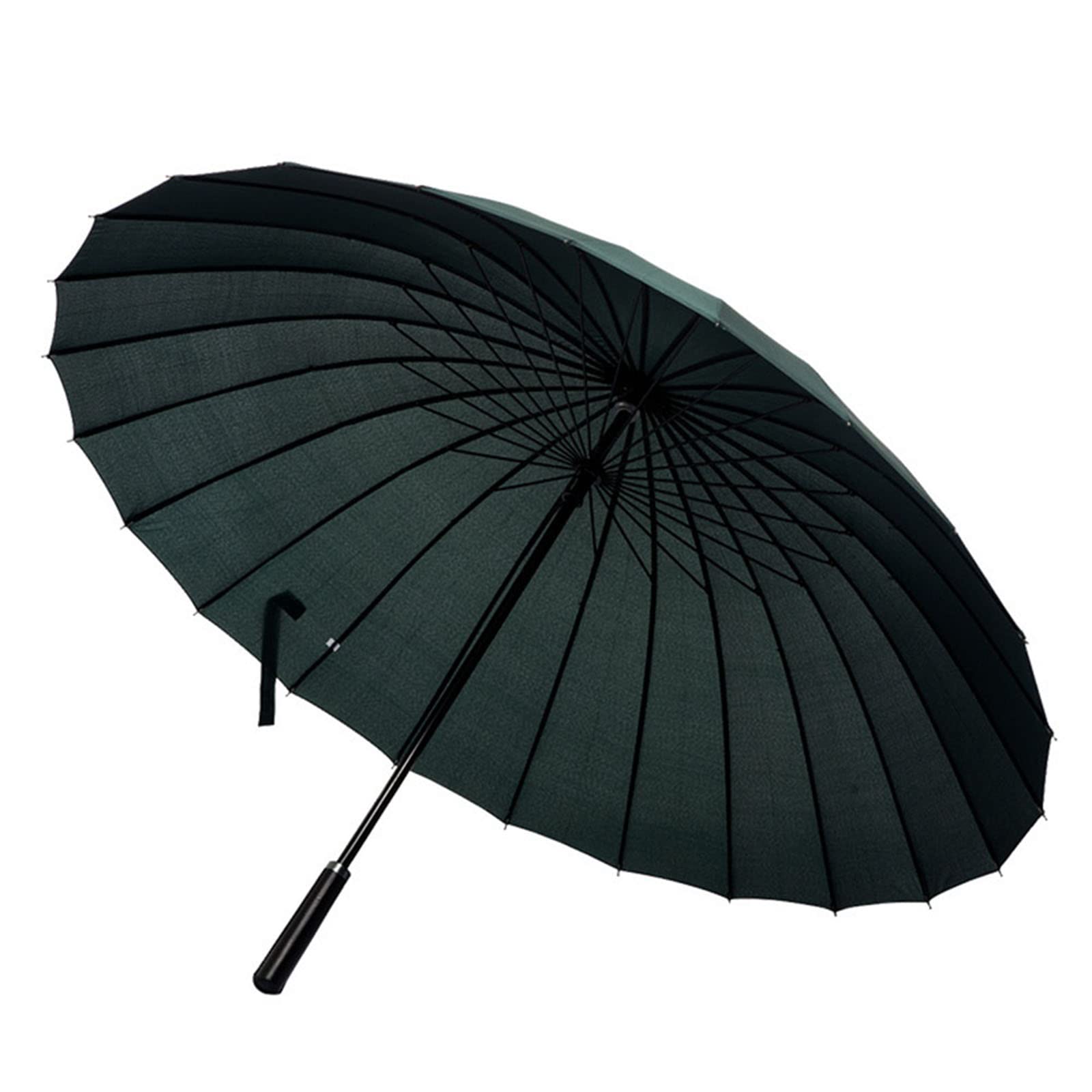 Meichoon Umbrella for Rain Fashion Large Size 24 Ribs Long Handle Straight Anti-UV Sun Windproof Stick Umbrella
