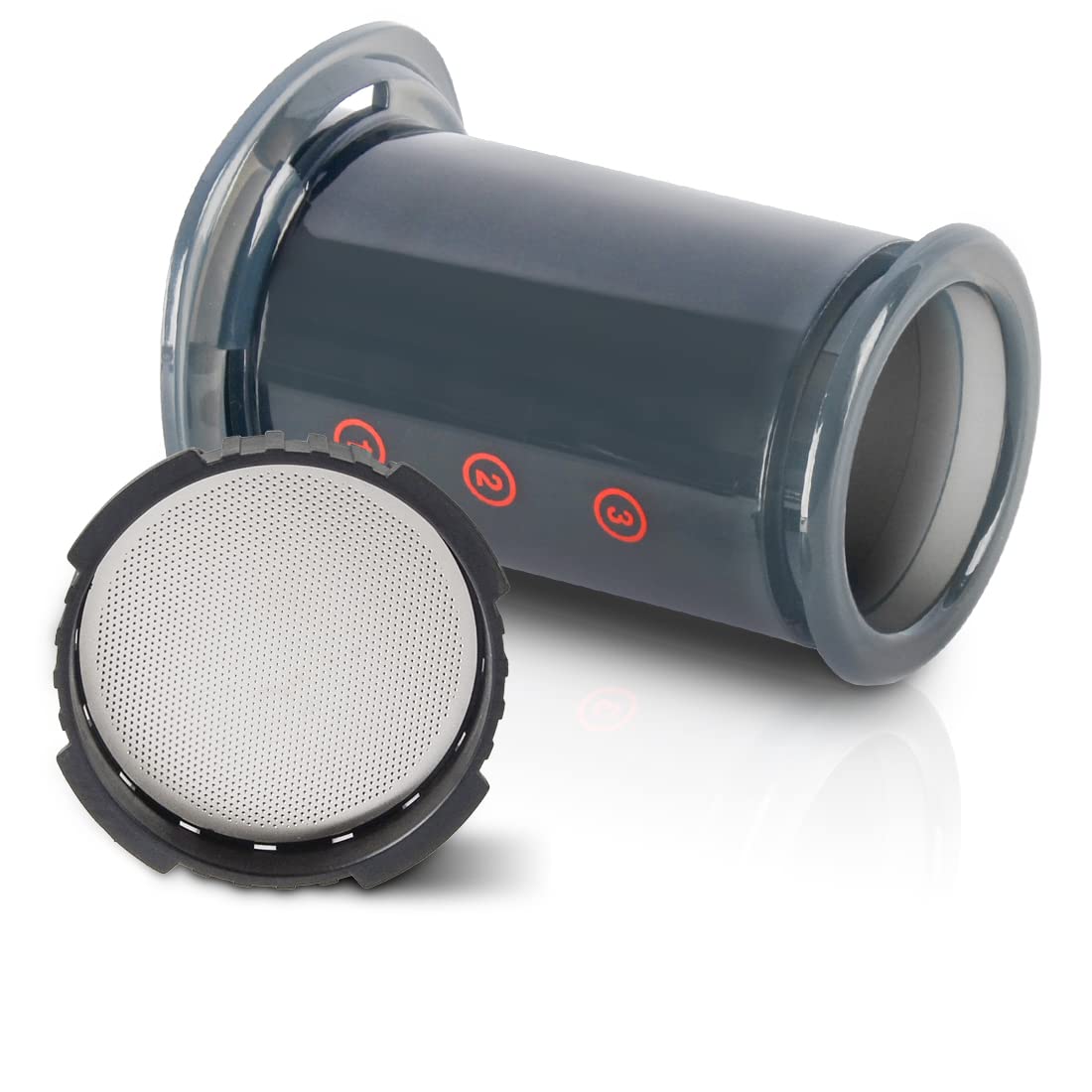 Cafemasy Ersatz-Dichtung & Metallfilter Für Aeropress – 2x Silikon-Dichtung + 2x Edelstahlfilter, Wiederverwendbar