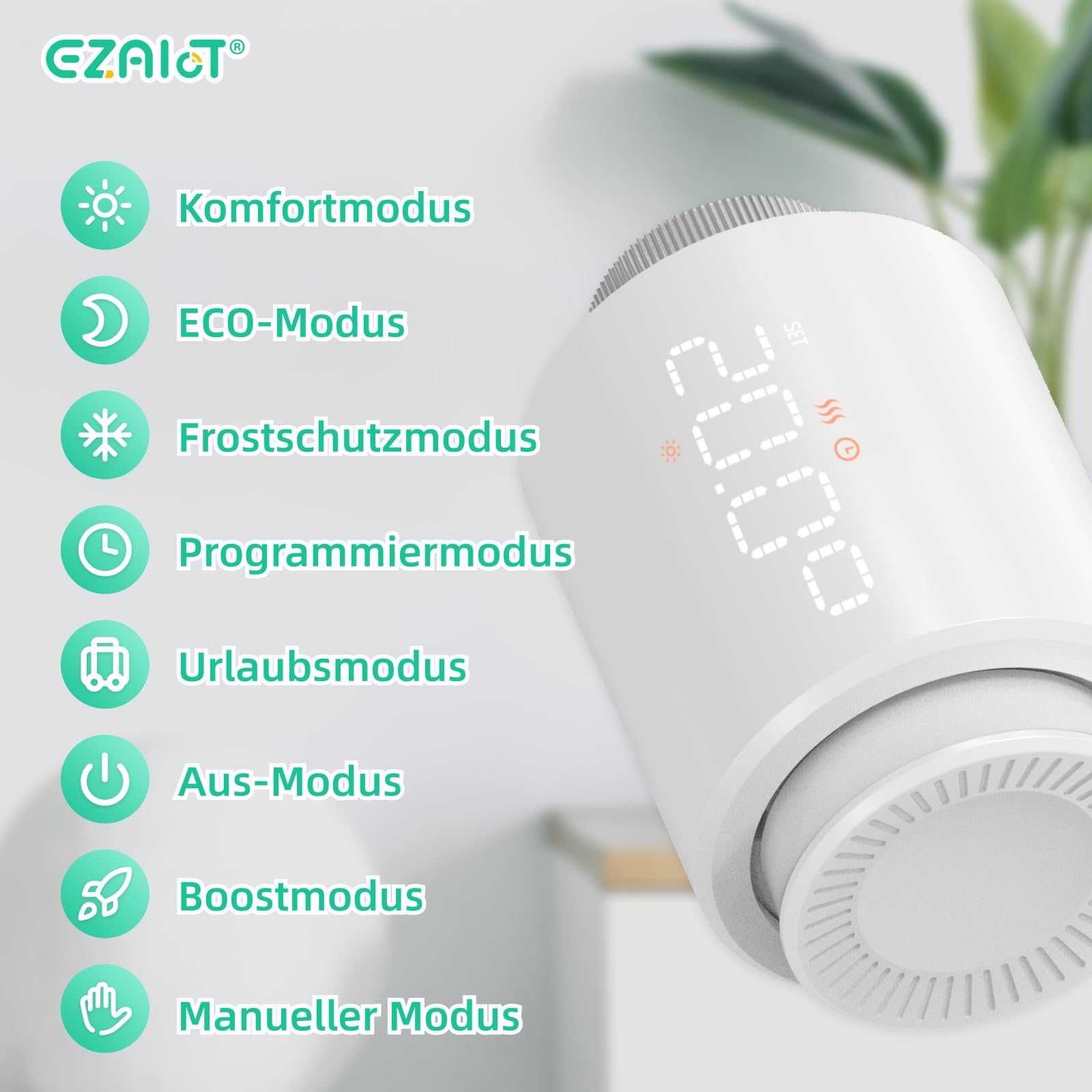 Zigbee Heizkörperthermostat Set mit Gateway TRV702Z