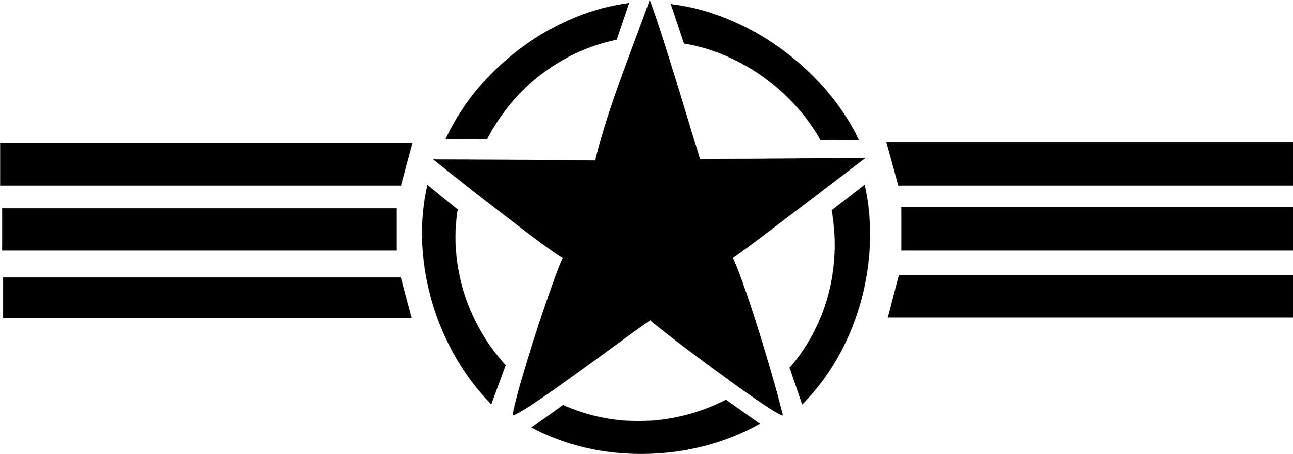 Bumper sticker “Hot-wheel star with stripes” (Approx. 10 cm x 30 cm).
